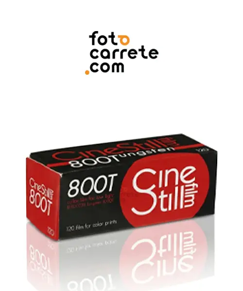Carrete de color CineStill 800T Tungsten formato 120