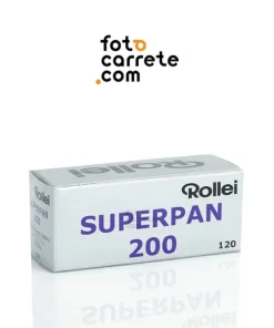 Carrete Rollei Superpan 200 formato 120 película analógica