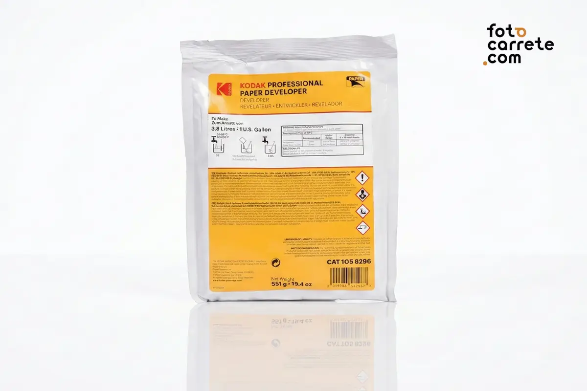 Bolsa de revelador de papel Kodak Professional en polvo para 3.8 litros