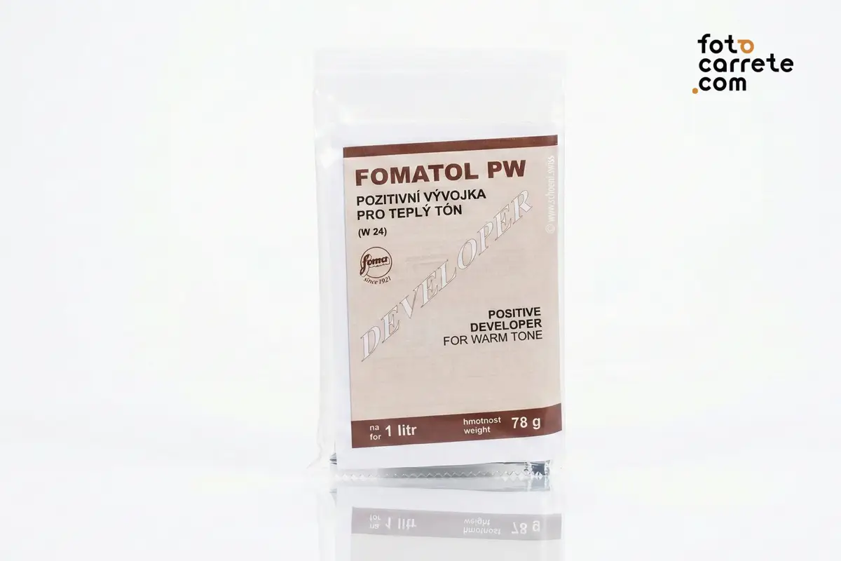 Sobre de revelador positivo de tono cálido Foma Fomatol PW para 1 litro