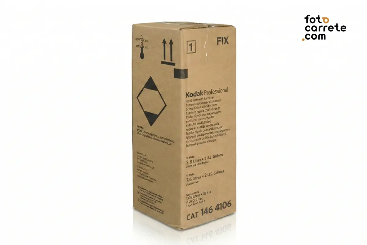 Caja alta del fijador con endurecedor Kodak Professional Rapid Fixer