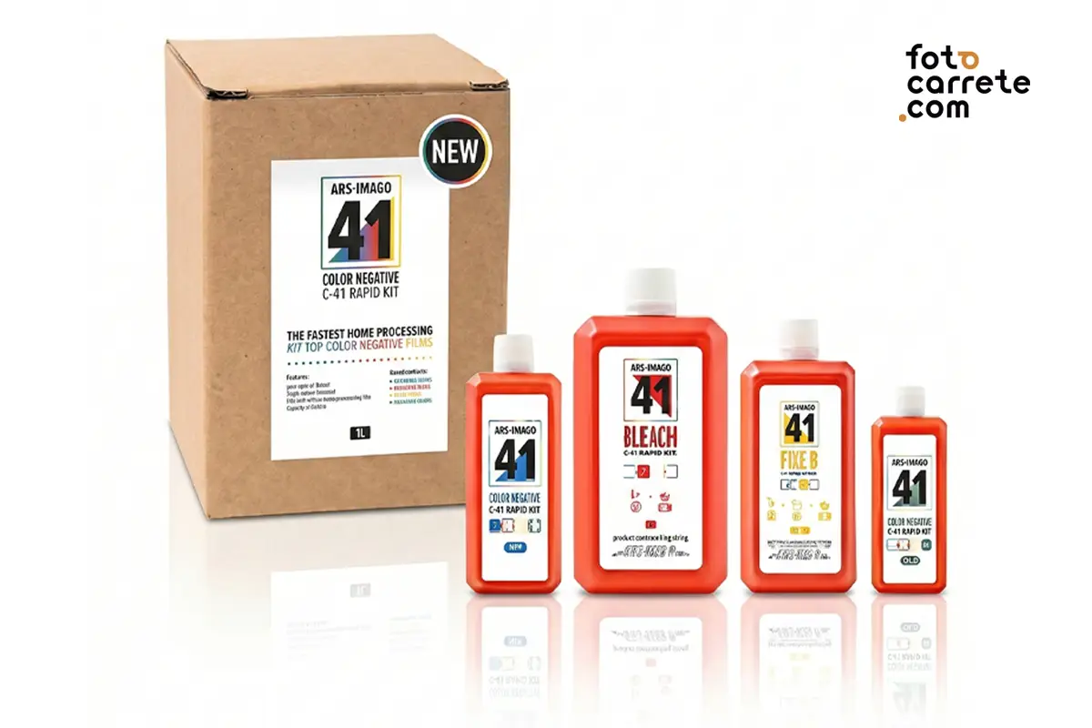 Kit de revelado rápido de negativos en color Ars-Imago 41 C-41
