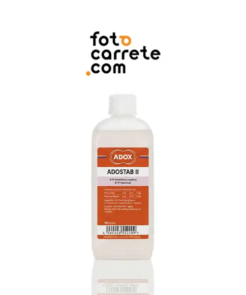 Botella de 500ml de estabilizador Adox Adostab II para blanco y negro