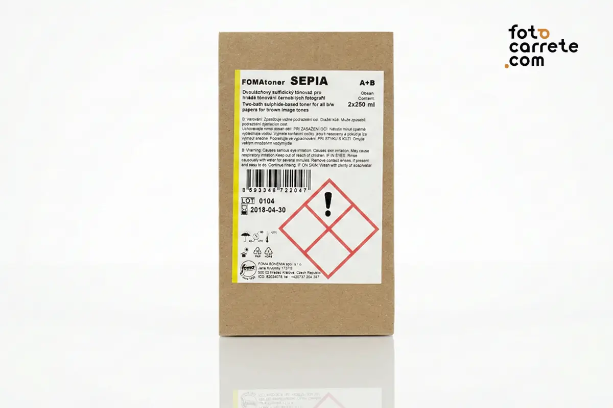 Caja del kit de virador Fomatoner Sepia A+B