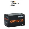 Rollo de película analógica de 35mm Rollei Ortho 25