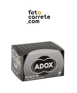 Rollo de película analógica en blanco y negro Adox Scala 50