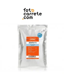 Sobre grande de fijador en polvo Adox Adofix P II para 5 litros.