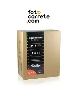 Kit profesional de revelado color Rollei Colorchem C-41 para 5 litros.