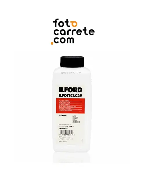 Botella de revelador líquido Ilford Ilfotec LC29 en blanco y negro 500ml