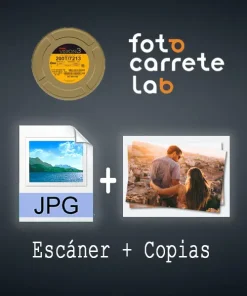 FotoCarrete Revelado Color ecn2 cine negativos digital copias 10x15 35mm y 120