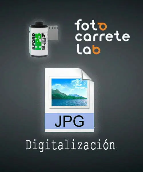 FotoCarrete Revelado blanco y negro negativos digital 35mm jpg
