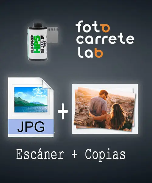 FotoCarrete Revelado blanco y negro negativos digital copias 10x15 35mm jpg