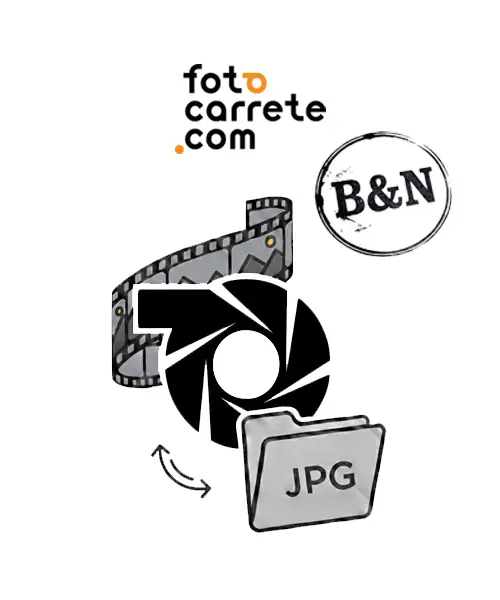 FotoCarrete Revelado blanco y negro solo negativo digitalizacion jpg