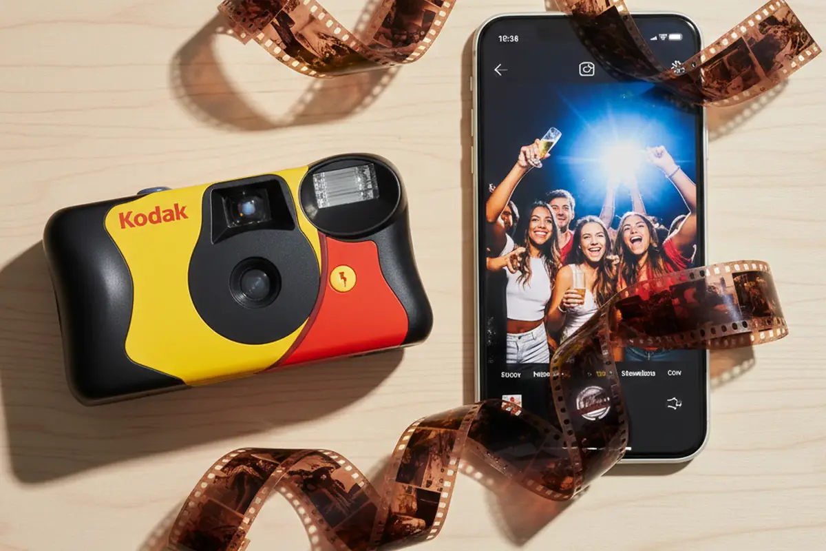 FotoCarrete Revelado camara desechable fotografia analogica en tu movil