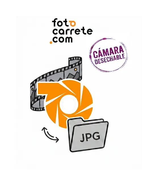 FotoCarrete Revelado camara desechable solo negativo digitalizacion jpg