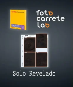 FotoCarrete Revelado color c41 solo revelado negativos 4x5 placas