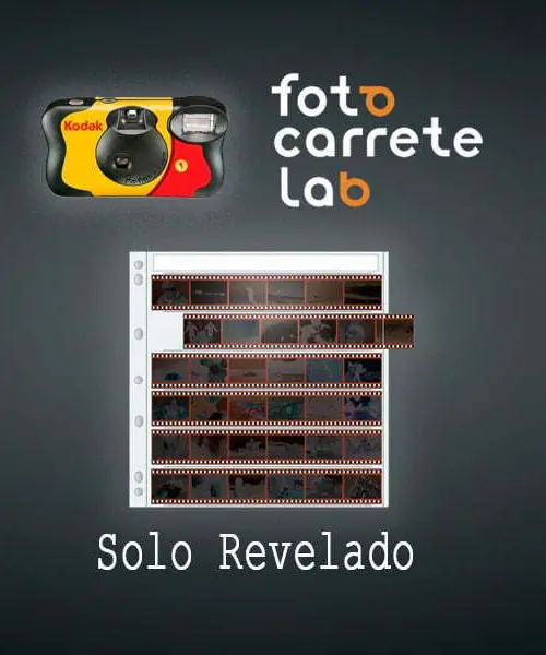 FotoCarrete Revelado color c41 solo revelado negativos camara desechable