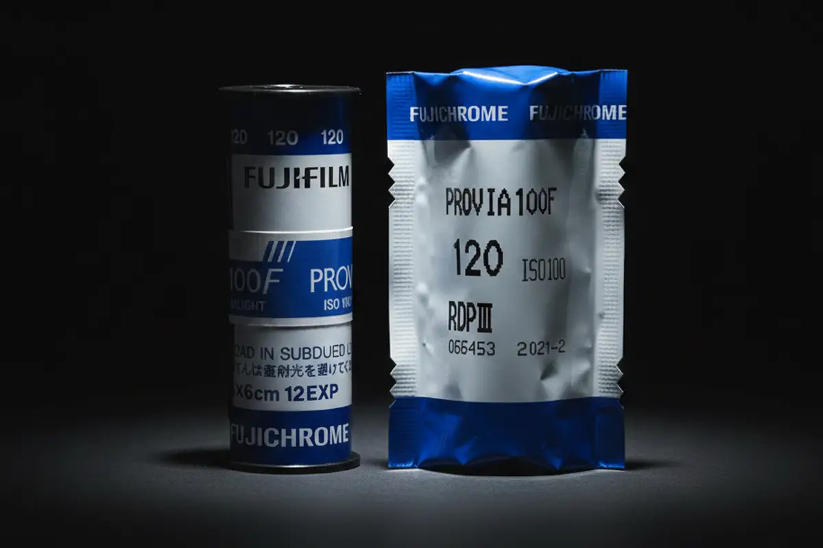 FotoCarrete Revelado diapositiva e6 formato medio fuji provia