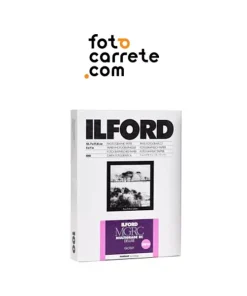 Caja de papel fotográfico Ilford Multigrade RC Deluxe 1M Brillo de 12,7x17,8 cm para revelado analógico en cuarto oscuro.