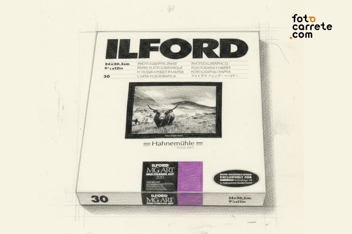 Boceto de caja de papel Ilford Multigrade Art 300 Hahnemühle