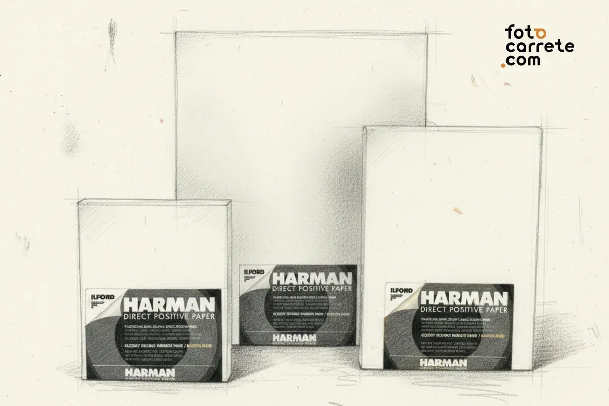 Dibujo de varios tamaños de papel Harman positivo directo para laboratorio