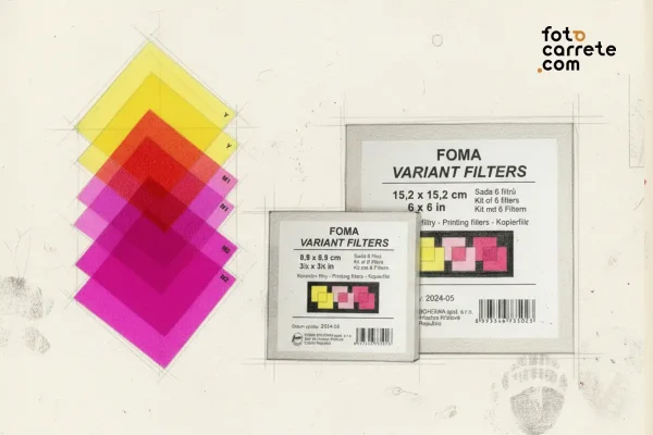 Ilustración de filtros Foma Variant para papel multigrado