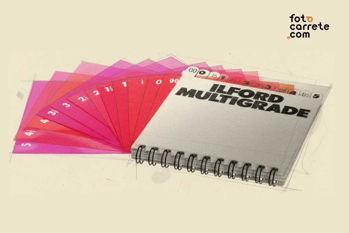 Boceto de filtros Ilford Multigrade en formato libreta
