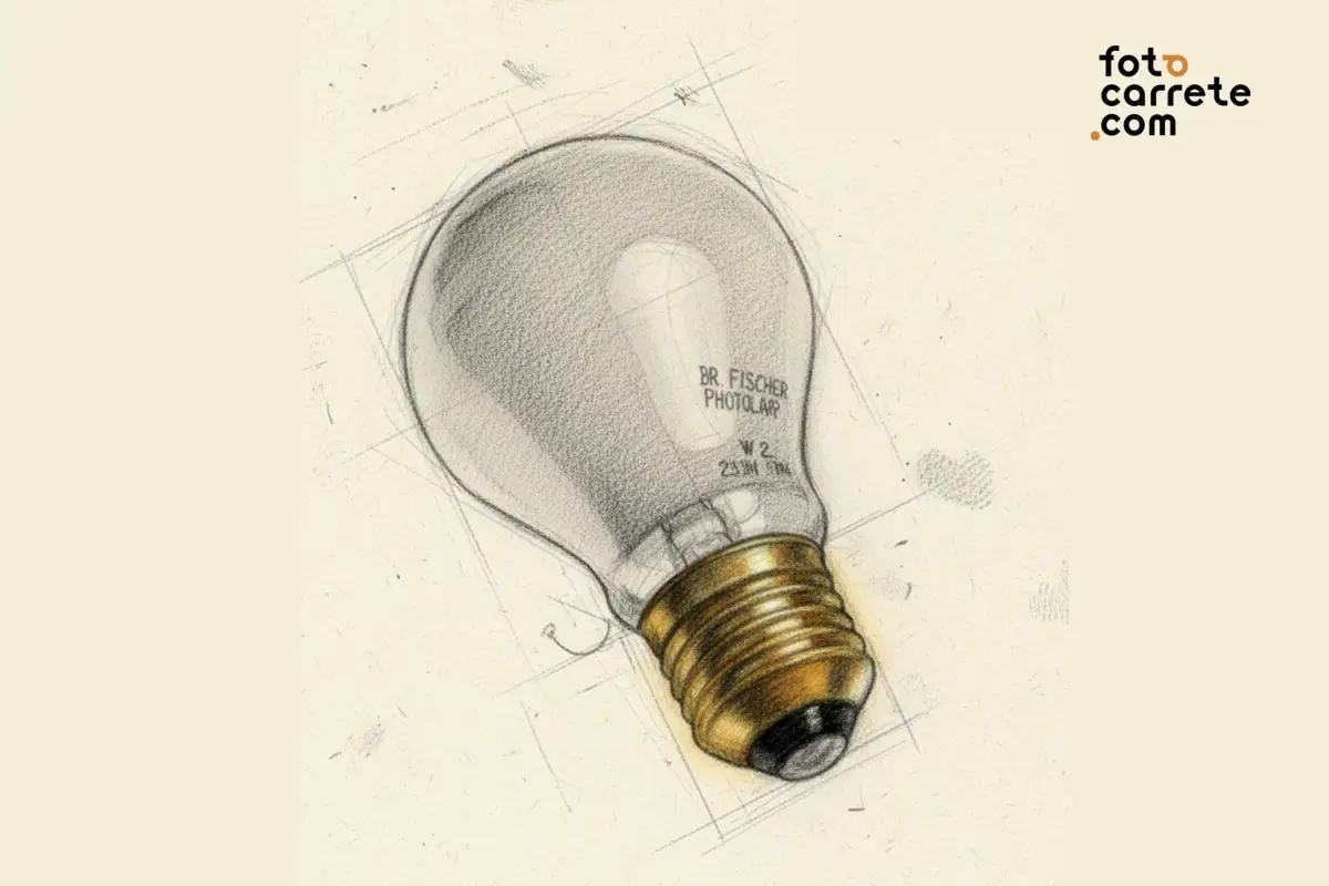 Ilustración de bombilla Dr. Fischer Photolamp