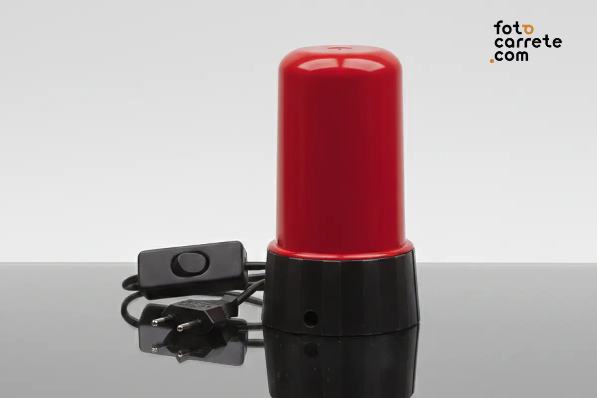 Luz de seguridad roja para cuarto oscuro fotográfico