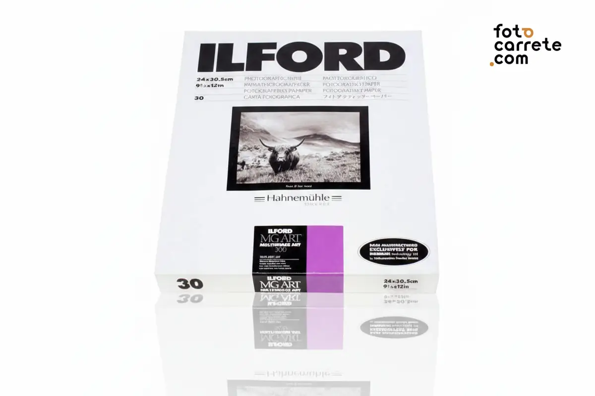 Papel fotográfico Ilford MG Art 300 formato 8x10 pulgadas