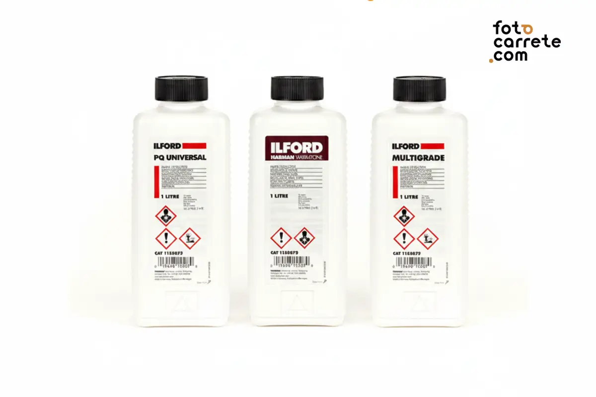 Reveladores de papel Ilford PQ Universal, Warmtone y Multigrade