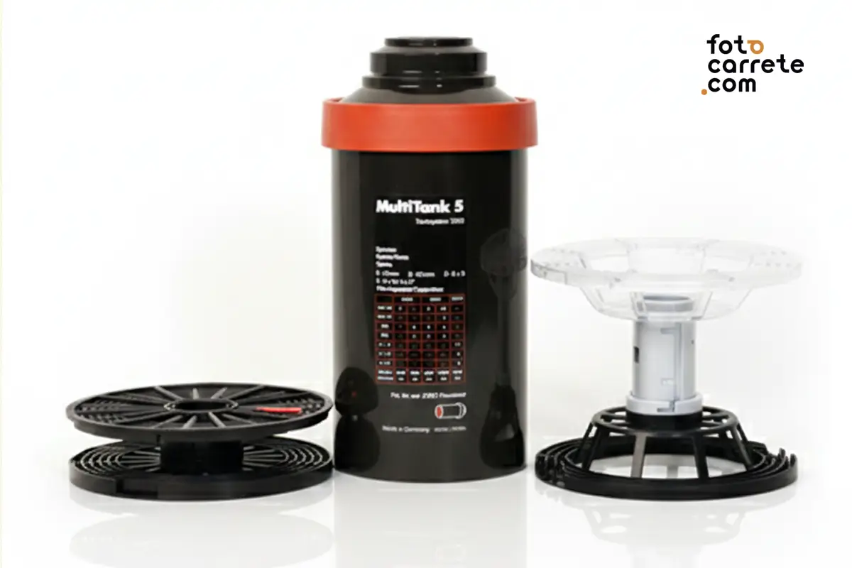 Tanque de revelado Jobo MultiTank 5 con espirales