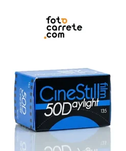 Caja de carrete de película analógica a color CineStill 50D Daylight de 35mm