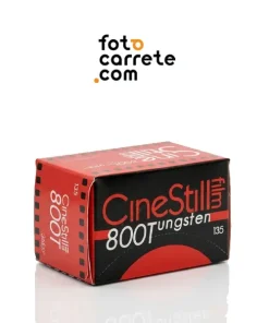 Caja de carrete de película analógica a color CineStill 800T Tungsten de 35mm