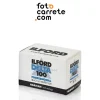Caja de la película Ilford Delta 100 Professional en blanco y negro