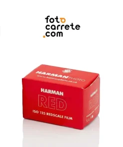 Carrete de película analógica Harman Red ISO 125 Redscale 35mm