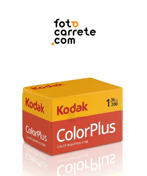 Carrete económico de 35mm Kodak ColorPlus 200 de 36 exposiciones.