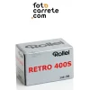 Carrete de fotos blanco y negro Rollei Retro 400S formato 35mm