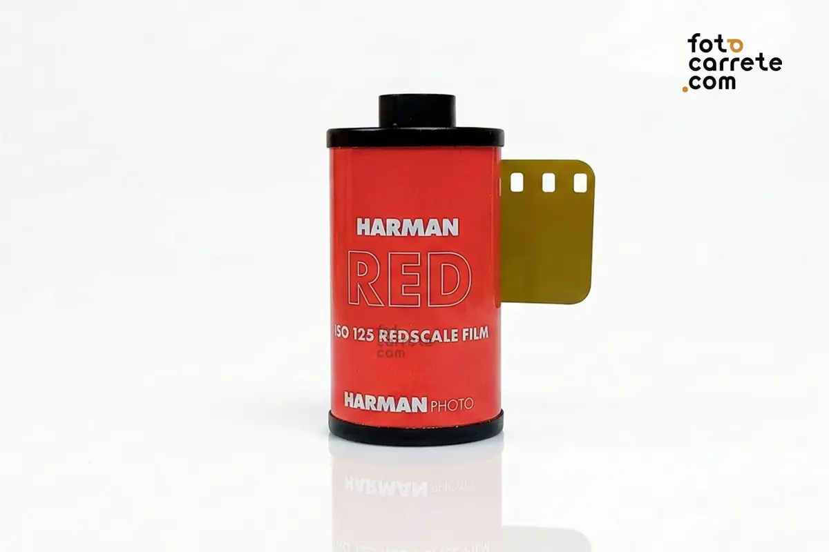Chasis de la película Harman Red ISO 125 Redscale