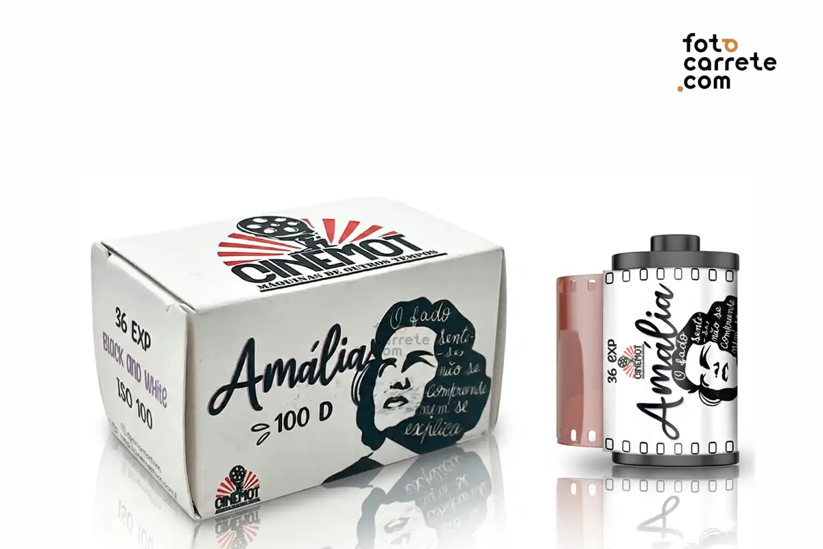 Caja y chasis del carrete Cinemot Amália 100 D