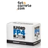 Caja del carrete Ilford FP4 Plus 125 en blanco y negro