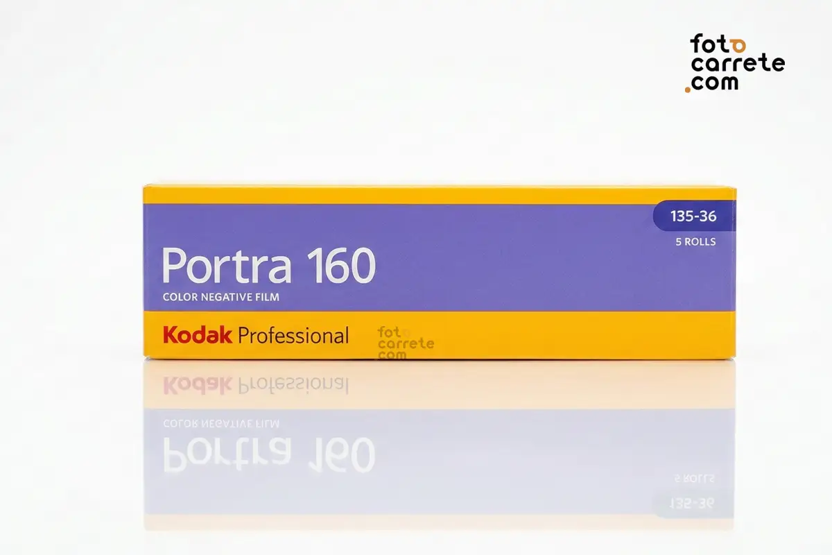 Caja de 5 carretes Kodak Portra 160 color 35mm