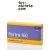 Pack de película fotográfica Kodak Portra 160 formato medio 120.