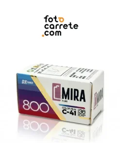 Carrete fotográfico Mira Films 800 de 35mm para proceso C-41