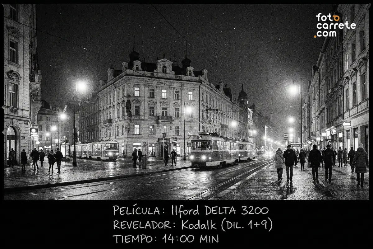 Ilford Delta 3200 Professional carrete 35mm alta sensibilidad