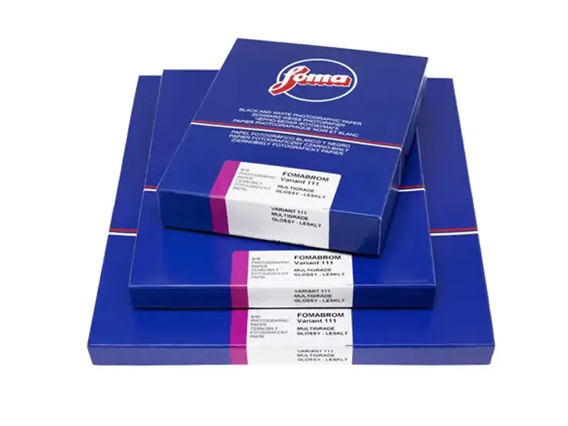 Cajas de papel fotográfico Fomabrom para positivado en blanco y negro