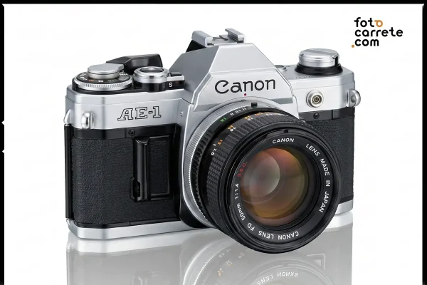 Cámara analógica Canon AE-1 con objetivo FD 50mm f/1.4