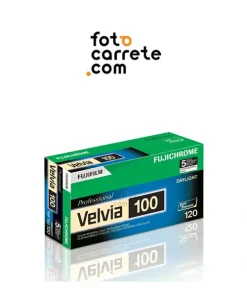 Carrete fotográfico Fujichrome Velvia 100 Professional, color reversal film (diapositiva), formato 135 de 36 exposiciones.Carrete fotográfico Fujichrome Velvia 100 Professional, color reversal film (diapositiva), formato 135 de 36 exposiciones.
