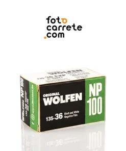 Caja de carrete fotográfico Original Wolfen NP100 de 36 exposiciones.