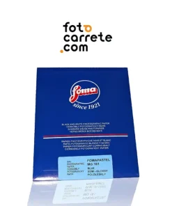Caja de papel fotográfico blanco y negro Foma Fomapastel MG 161 tono azul semibrillante